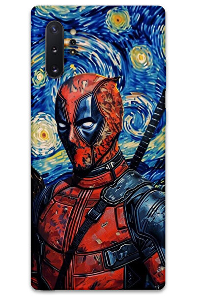 MRCİLETİSİM غطاء خلفي لهاتف سامسونج جالاكسي نوت 10 بلس بنمط HD مطبوع - ديدبول