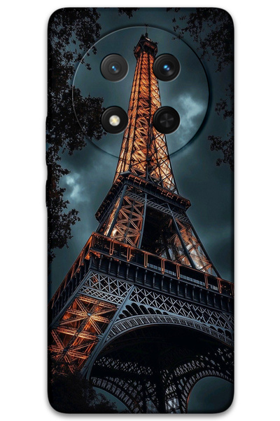 MRCİLETİSİM غطاء خلفي لهاتف هواوي هونور ماجيك 7 لايت بنمط HD مطبوع - برج ايفل