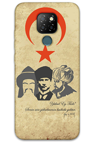 MRCİLETİSİM غطاء خلفي من جينرال موبايل GM 20 Case HD Pattern مطبوع - Yüksel Ey Türk