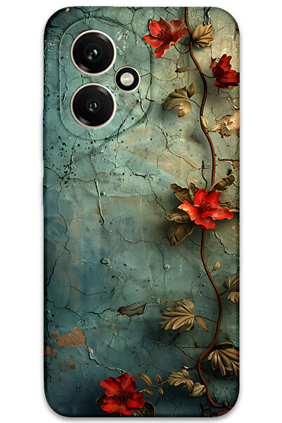 MRCİLETİSİM غطاء خلفي لهاتف هواوي هونور 400 بنمط HD مطبوع - زهرة اللبلاب