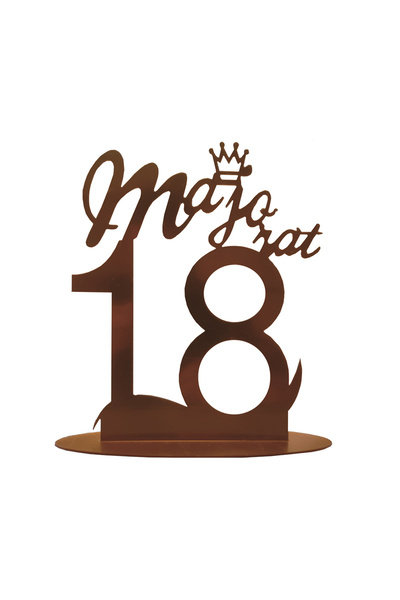 Mirific Party Gold cake topper, 200×240 mm, Majorat (PPQT8043)