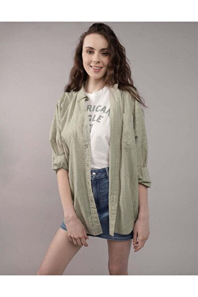 AMERICAN EAGLE AE Go Big Beach Shirt