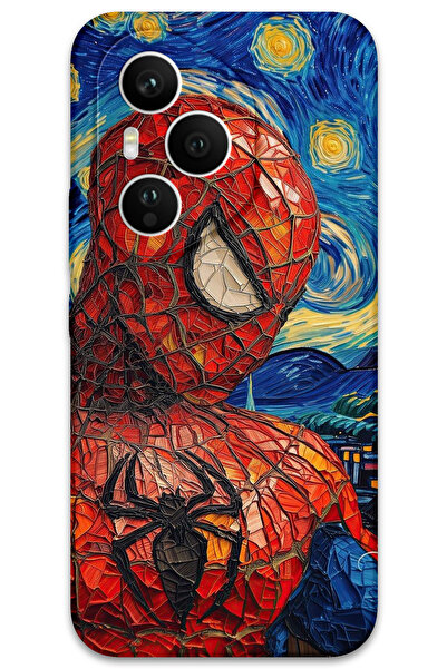 MRCİLETİSİM غطاء خلفي لهاتف هواوي هونور 400 برو HD نمط مطبوع - سبايدر مان