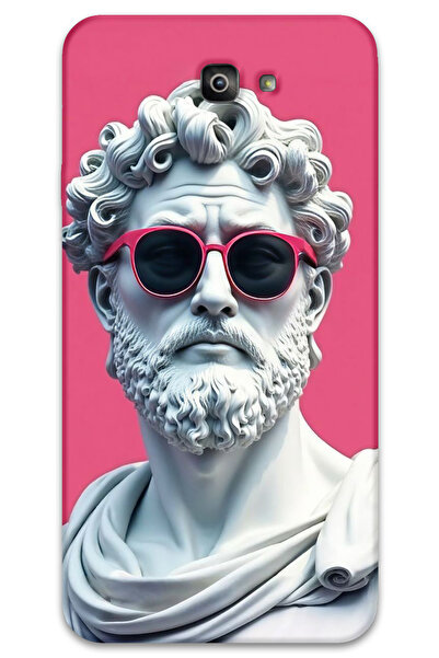 MRCİLETİSİM غطاء خلفي لهاتف سامسونج جالاكسي J7 برايم HD Pattern مطبوع - تمثال