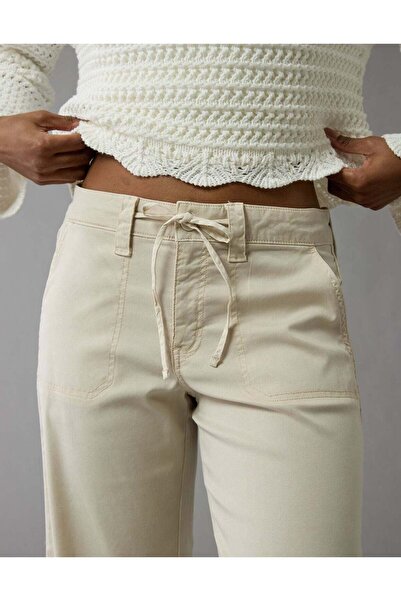 AMERICAN EAGLE AE Stretch Low-Rise Baggy Wide-Leg Pant