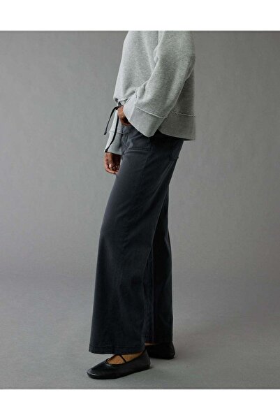 AMERICAN EAGLE AE Stretch Low-Rise Baggy Wide-Leg Pant