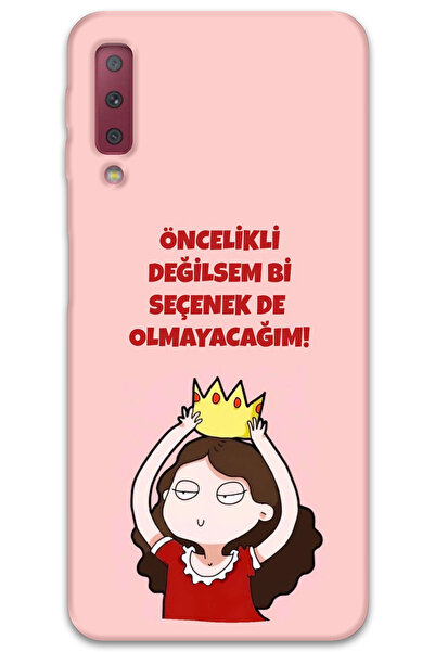 MRCİLETİSİM غطاء خلفي لهاتف سامسونج جالاكسي A7 2018 بنمط HD مطبوع - ليس خيارًا