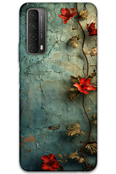 MRCİLETİSİM غطاء خلفي لهاتف هواوي بي سمارت 2021 بنمط HD مطبوع - زهرة اللبلاب