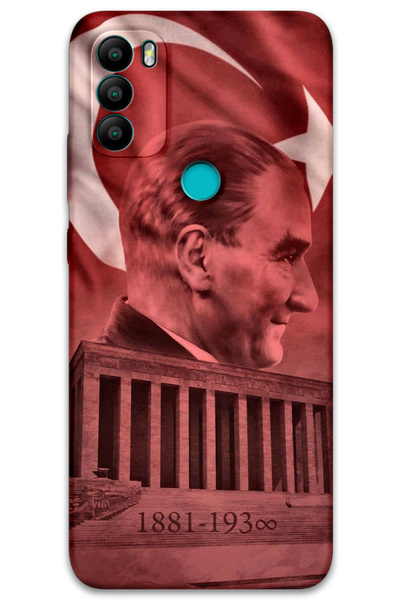 MRCİLETİSİM غطاء خلفي من جينرال موبايل GM 21 Plus بنمط HD مطبوع - أتاتورك أناميت كابير