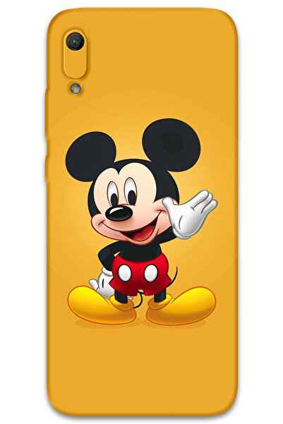MRCİLETİSİM غطاء خلفي لهاتف هواوي Y6 2019 بنمط HD مطبوع - ميكي 3