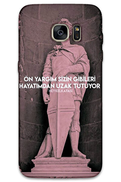 MRCİLETİSİM غطاء خلفي لهاتف سامسونج جالاكسي S7 إيدج بنمط HD مطبوع - أمامي