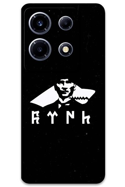 MRCİLETİSİM غطاء خلفي لهاتف انفينيكس نوت 30 VIP بنمط HD B مطبوع - أتاتورك وولف