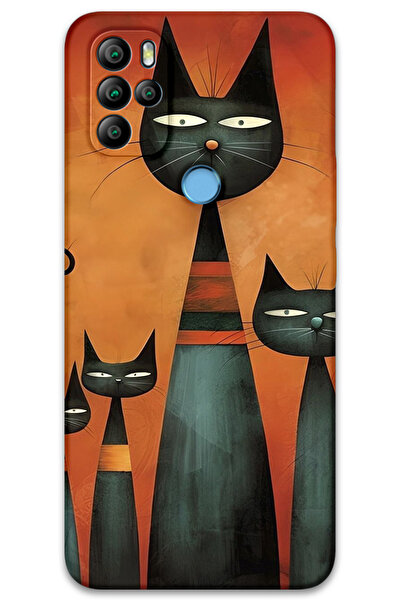 MRCİLETİSİM غطاء خلفي من جينرال موبايل GM 21 Pro Case HD Pattern مطبوع - Art Cat