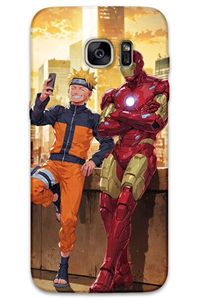 MRCİLETİSİM غطاء خلفي لهاتف سامسونج جالاكسي S7 إيدج بنمط HD مطبوع - الرجل الح...