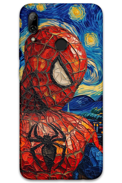 MRCİLETİSİM غطاء خلفي لهاتف هواوي بي سمارت 2019 بنمط HD مطبوع - سبايدر مان