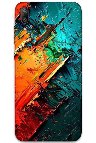 MRCİLETİSİM غطاء خلفي لهاتف هواوي Y7 برايم 2019 بنمط HD مطبوع - كريستال