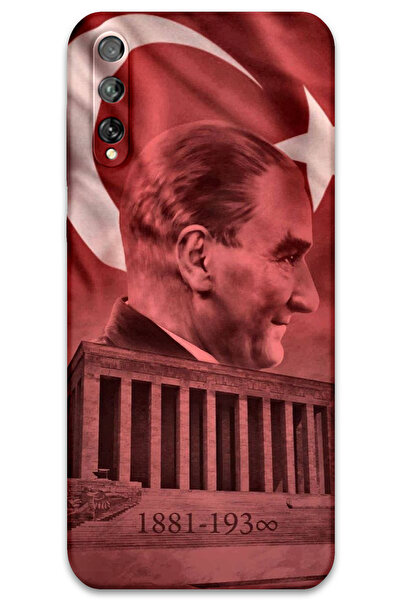 MRCİLETİSİM غطاء خلفي لهاتف هواوي P Smart S / Y8P بنمط HD مطبوع - أتاتورك أنا...