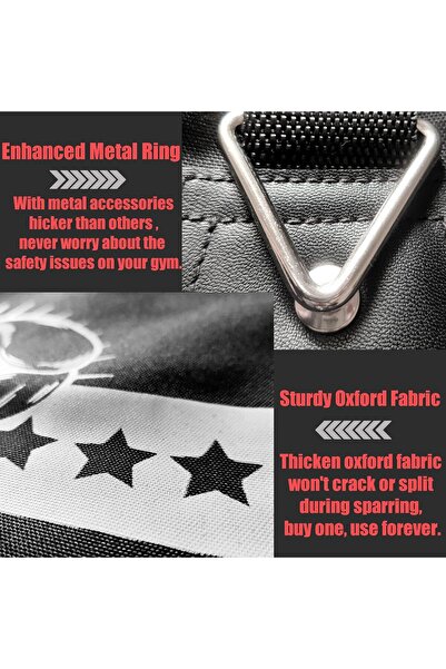 Senston Unfilled Heavy Punching Bag with Heavy-Duty Metal Set (MMA, Muay Thai, Kickboxing)