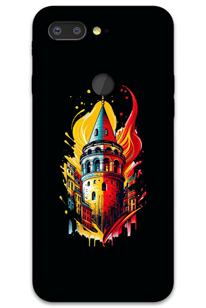 MRCİLETİSİM غطاء خلفي من جينرال موبايل GM 9 Pro Case HD Pattern مطبوع - أصفر أحمر جالاتا