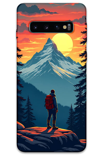 MRCİLETİSİM غطاء خلفي لهاتف سامسونج جالاكسي S10 بلس بنمط HD مطبوع - ايفرست