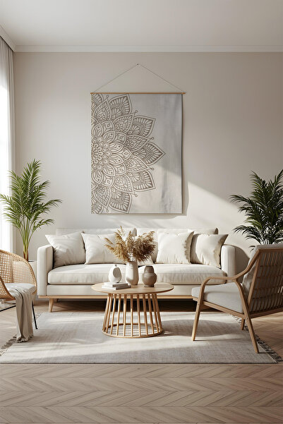 Etnik Dekor Semi-Mandala Patterned Wall Covering