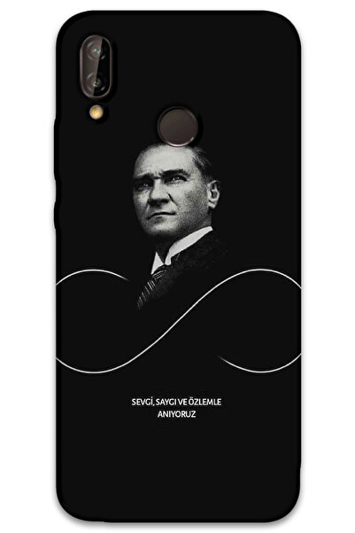 MRCİLETİSİM غطاء خلفي لهاتف هواوي P20 لايت بنمط HD مطبوع - أتاتورك إنفينيتي