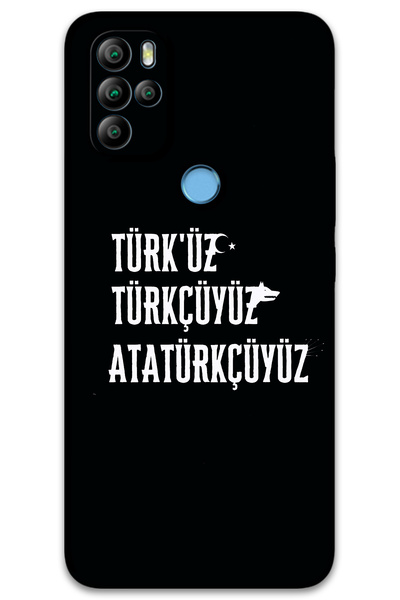 MRCİLETİSİM غطاء خلفي من جينرال موبايل GM 21 Pro بنمط HD مطبوع - تركي