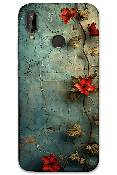 MRCİLETİSİM غطاء خلفي لهاتف هواوي P20 لايت بنمط HD مطبوع - زهرة اللبلاب