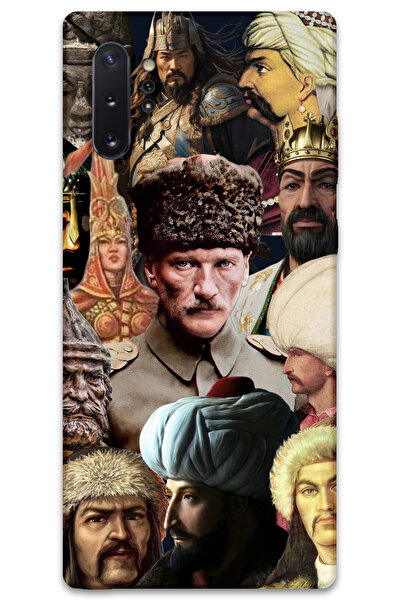 MRCİLETİSİM غطاء خلفي لهاتف سامسونج جالاكسي نوت 10 بلس بنمط HD مطبوع - كبير تركي