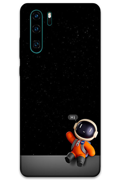 MRCİLETİSİM غطاء خلفي لهاتف هواوي P30 Pro بنمط HD مطبوع - رائد الفضاء هاي