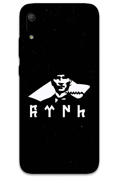 MRCİLETİSİM غطاء خلفي لهاتف هواوي Y6 2019 بنمط HD مطبوع - أتاتورك وولف