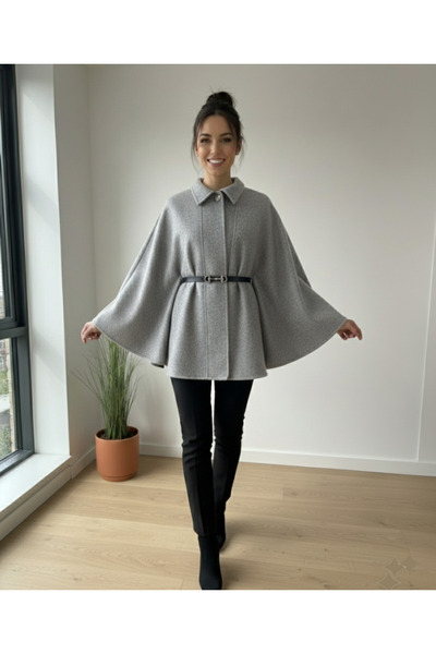 UnikaBoutique Kadın Yeni Sezon Kemerli Panço