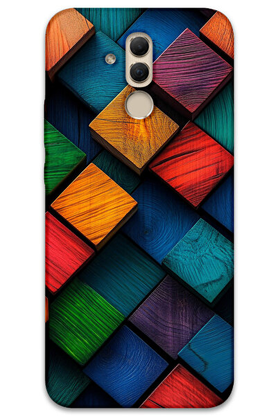 MRCİLETİSİM غطاء خلفي لهاتف هواوي ميت 20 لايت بنمط HD مطبوع - نمط مربع