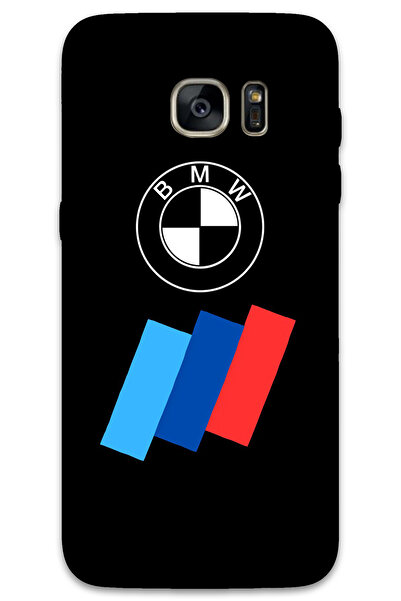 MRCİLETİSİM غطاء خلفي لهاتف سامسونج جالاكسي S7 إيدج بنمط HD مطبوع - شريط بشعار