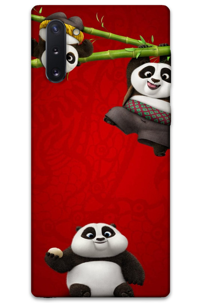 MRCİLETİSİM غطاء خلفي لهاتف سامسونج جالاكسي نوت 10 بنمط HD مطبوع - باندا