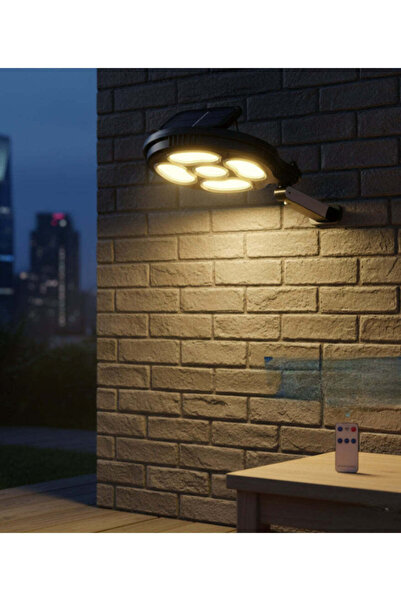 Generic Outdoor COB Solar LED Wall Light with PIR Motion Sensor - 1500 lm