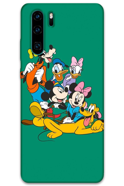 MRCİLETİSİM غطاء خلفي لهاتف هواوي P30 برو بنمط HD مطبوع - ميكي 1