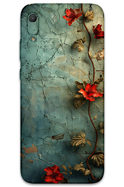 MRCİLETİSİM غطاء خلفي لهاتف هواوي Y6 2019 بنمط HD مطبوع - زهرة اللبلاب