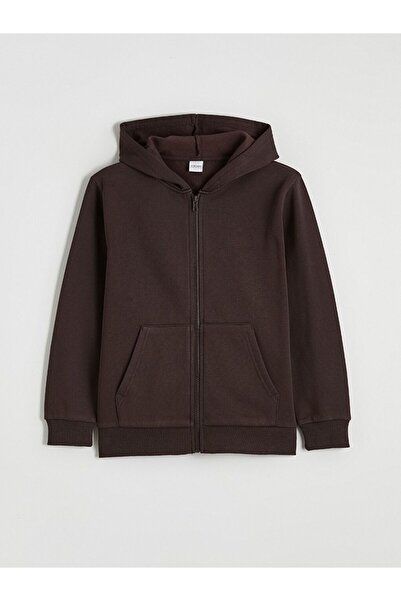 LC Waikiki Lcw Kids Hooded Boy Zippered Sweatshirt