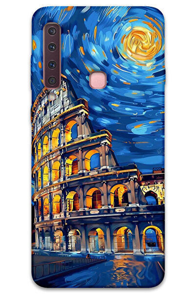 MRCİLETİSİM غطاء خلفي لهاتف سامسونج جالاكسي A9 2018 بنمط HD مطبوع - فن روما