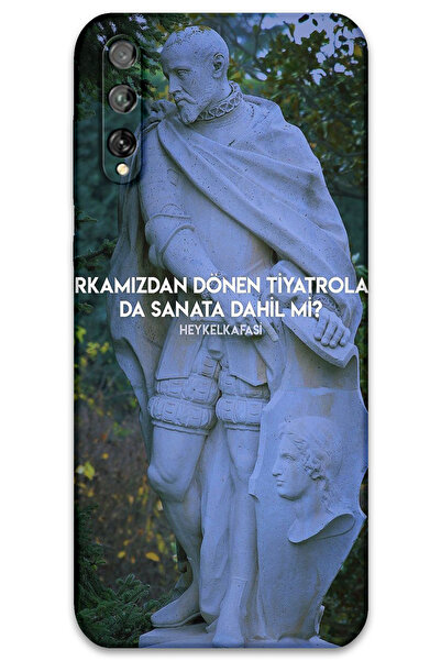 MRCİLETİSİM غطاء خلفي لهاتف هواوي P Smart S / Y8P بنمط HD مطبوع - مسرح دوار