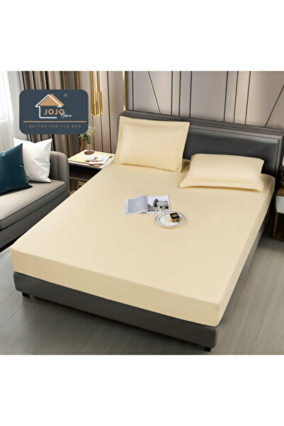 CASIMI Waterproof Mattress Cover Cream 180 x 200 cm