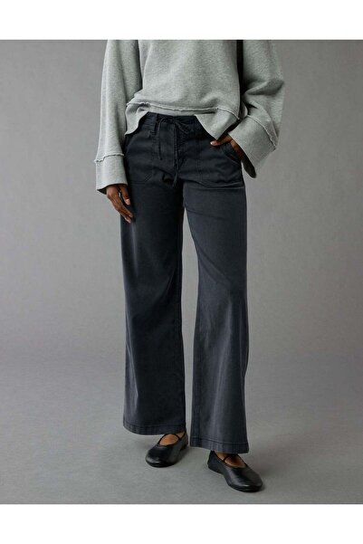 AMERICAN EAGLE AE Stretch Low-Rise Baggy Wide-Leg Pant