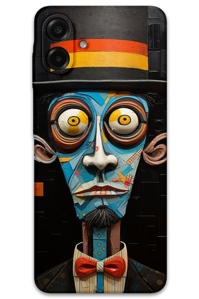 MRCİLETİSİM غطاء خلفي لهاتف سامسونج جالاكسي A07 بنمط HD مطبوع - صراخ صامت