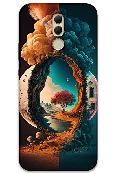 MRCİLETİSİM غطاء خلفي لهاتف هواوي ميت 20 لايت بنمط HD مطبوع - ليلة القمر