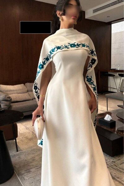 diarafashionsa computer-embroidered evening dress