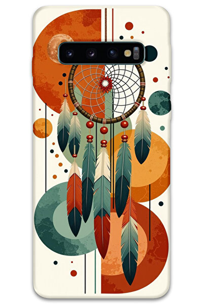 MRCİLETİSİM غطاء خلفي لهاتف سامسونج جالاكسي S10 بلس بنمط HD مطبوع - ماندالا