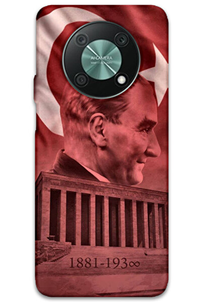 MRCİLETİSİM غطاء خلفي لهاتف هواوي نوفا Y90 بنمط HD مطبوع - أتاتورك أناميكابير