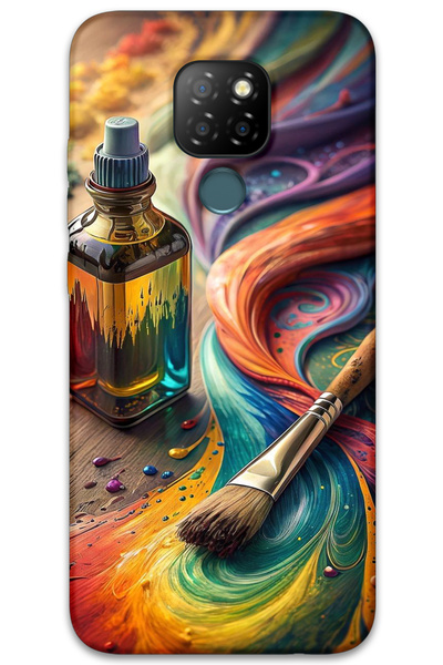 MRCİLETİSİM غطاء خلفي من جينرال موبايل GM 20 Case HD Pattern مطبوع - لوحة فرشاة