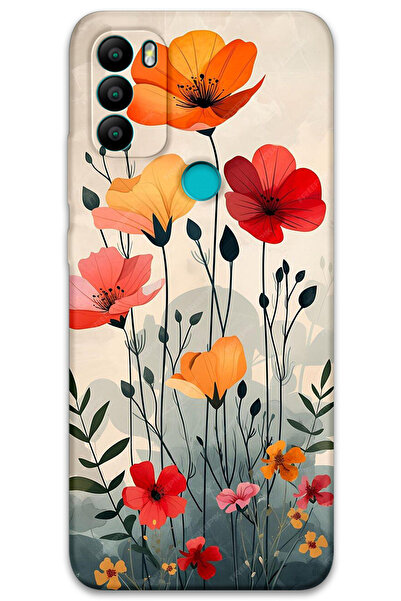 MRCİLETİSİM غطاء خلفي من جينرال موبايل GM 21 Plus بنمط HD مطبوع - توليب